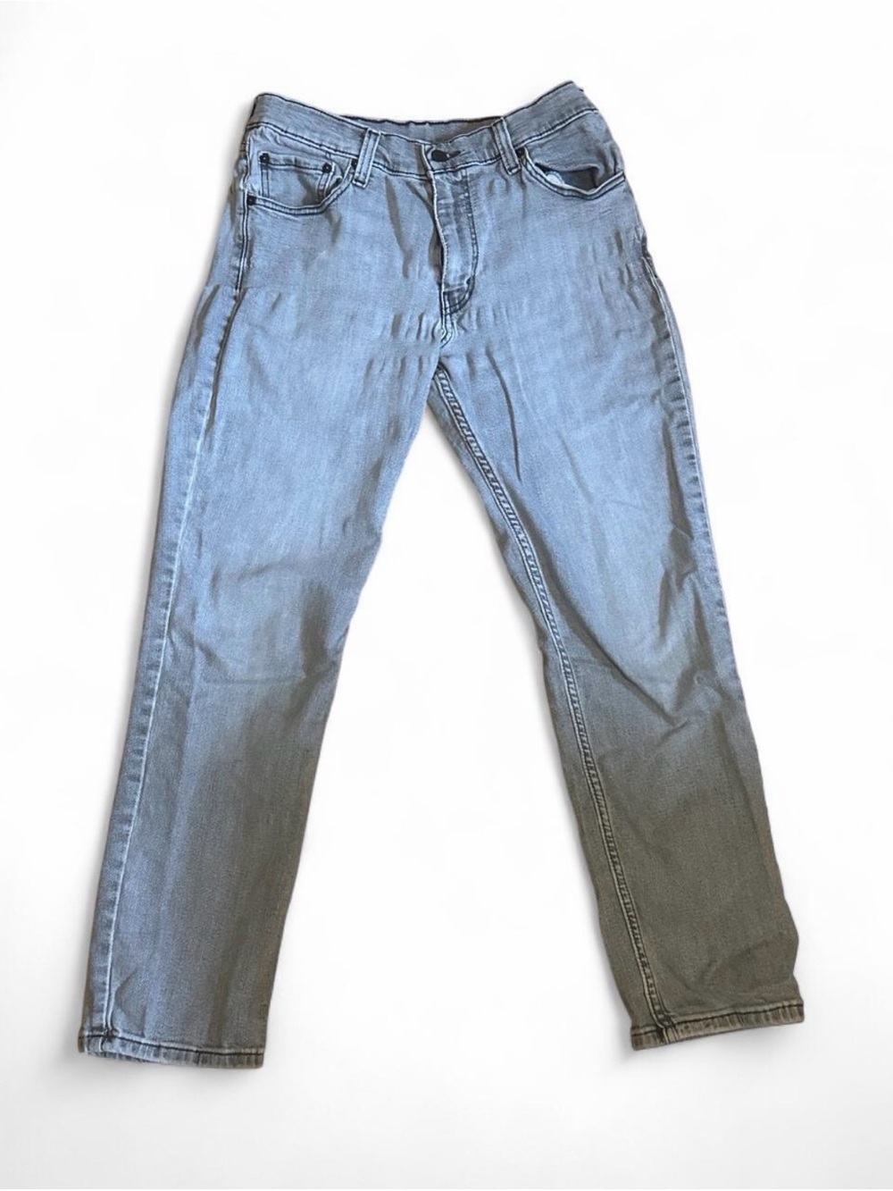 Men's Gray Levi Jeans - Classic Straight Fit